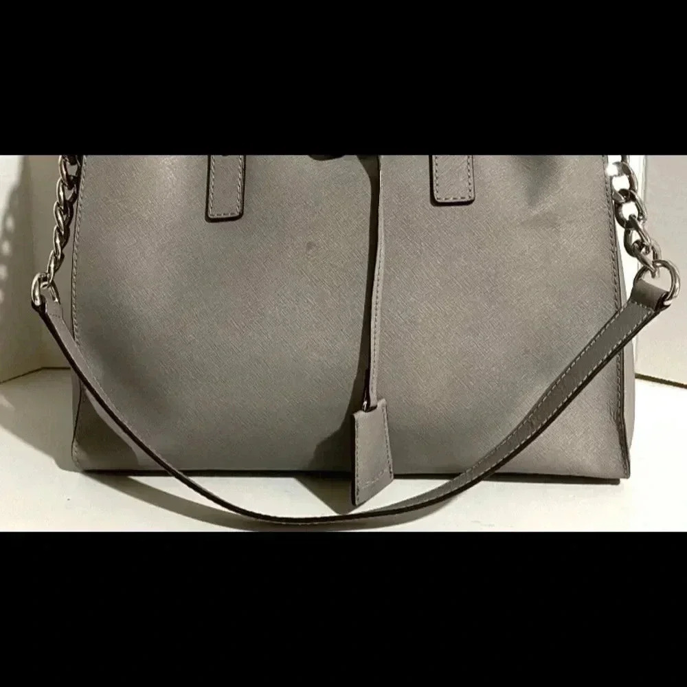 Michael kors grey saffiano leather tote bag - Picture 3 of 14
